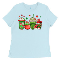 Baby Blue watermelon coffee Ladies Tee - Jasminsmagicworld