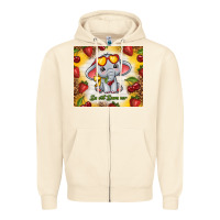 Sandshell sweet summer cute elephant Zipper Hoodie - TumblerDesignByShophia