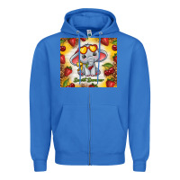 True Royal sweet summer cute elephant Zipper Hoodie - TumblerDesignByShophia