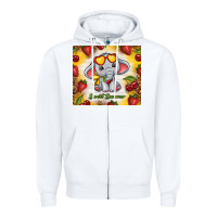White sweet summer cute elephant Zipper Hoodie - TumblerDesignByShophia