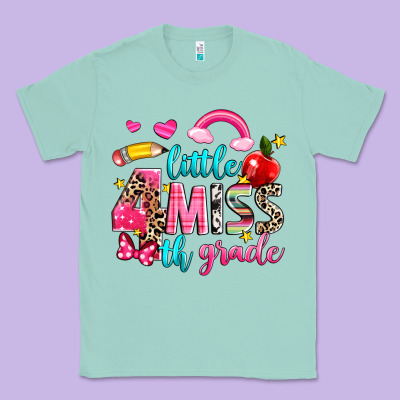 Little Miss Fourth Grade Classic Tee Designed By Nancycooperartshop