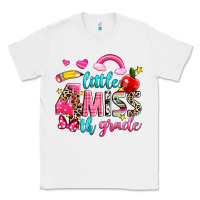 White little miss fourth grade Classic Tee - NancyCooperArtShop