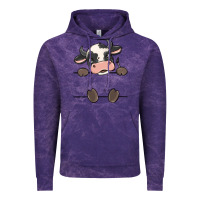 Cloud Purple custom cow Vintage Hoodie - MaliasSmallBusiness