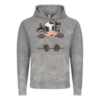 Cloud Rock custom cow Vintage Hoodie - MaliasSmallBusiness
