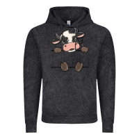 Vintage Black custom cow Vintage Hoodie - MaliasSmallBusiness