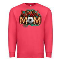 Cardinal blessed soccer mom lightbulb letters Premium Sweatshirt - OliviaCreatesArt