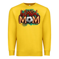 Lemon blessed soccer mom lightbulb letters Premium Sweatshirt - OliviaCreatesArt
