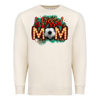 Sandshell blessed soccer mom lightbulb letters Premium Sweatshirt - OliviaCreatesArt