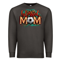 Smoke blessed soccer mom lightbulb letters Premium Sweatshirt - OliviaCreatesArt