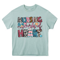 Nursing Is A Work Of Heart Heavy Core Tee | Teevron