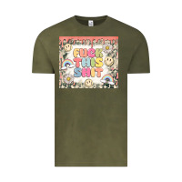 Vintage Olive fuck this shit Vintage Tee - MaliasSmallBusiness