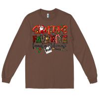 Chestnut santa's favorite family advocate Long Sleeve Tee - LillyAllenDesigns