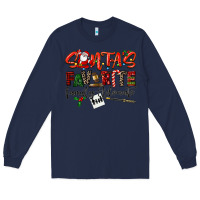 Navy santa's favorite family advocate Long Sleeve Tee - LillyAllenDesigns