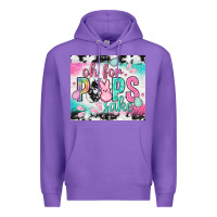 Purple Oh for peeps sake with cowhide tumbler Easter Day Premium Hoodie - HowdyJamesFarm