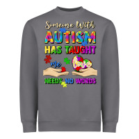 Storm someone with autism has taught me love needs no wo Heavyweight Sweatshirt - Artiststas