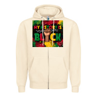 Sandshell my history is black Zipper Hoodie - TumblerDesignByShophia