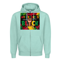 Seafoam my history is black Zipper Hoodie - TumblerDesignByShophia