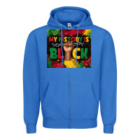 True Royal my history is black Zipper Hoodie - TumblerDesignByShophia