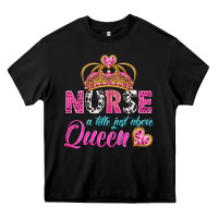 Black nurse a title just above queen Heavy Core Tee - BundleAndBundleShop