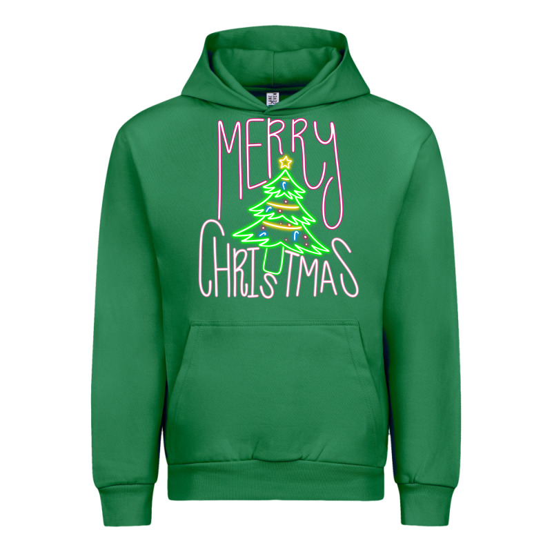 Merry Neon Christmas Urban Hoodie by CowhideDigitalArt | Teevron