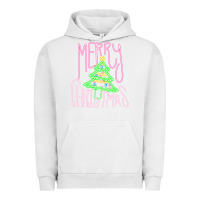 Pigment Lunar Rock Merry Neon Christmas Urban Hoodie - CowhideDigitalArt