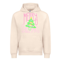 Sandshell Merry Neon Christmas Urban Hoodie - CowhideDigitalArt