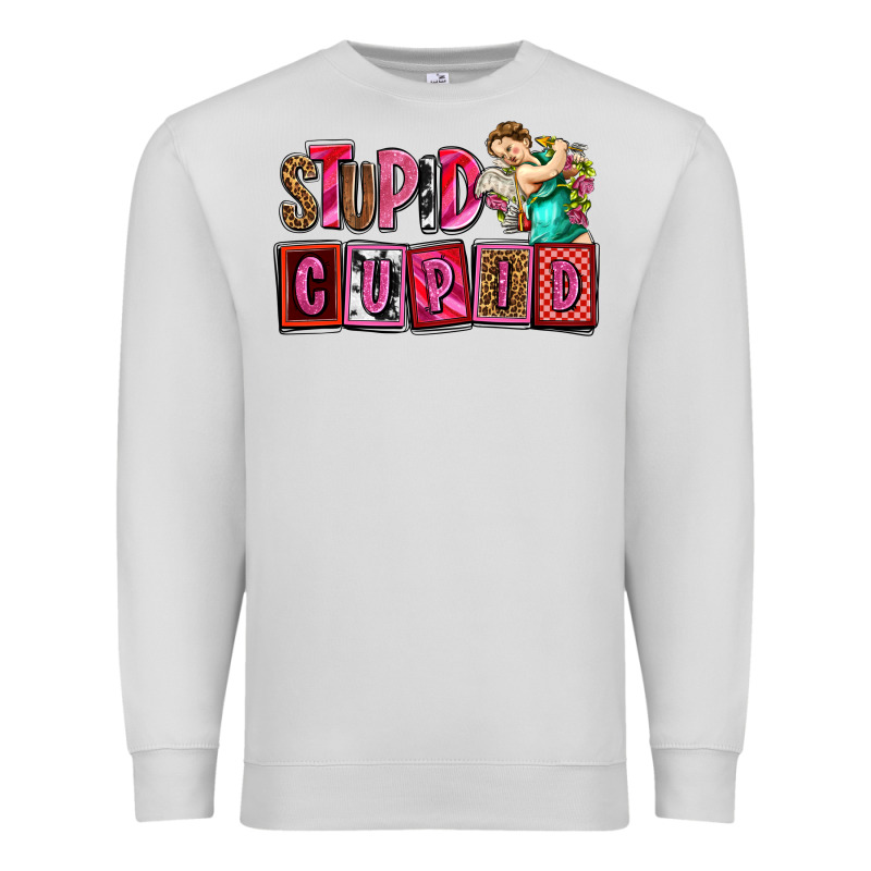 Stupid Cupid With Cupid Olivia Premium Sweatshirt by OliviaCreatesArt | Teevron