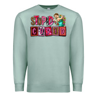 Seafoam stupid cupid with cupid olivia Premium Sweatshirt - OliviaCreatesArt