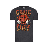 Vintage Black game day Vintage Tee - MaliasSmallBusiness