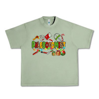 Oil Green christmas phlebotomist Urban Heavy Tee - MaliasSmallBusiness