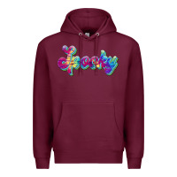 Burgundy spooky Premium Hoodie - JahusDesignShop