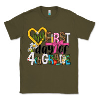 Army Green my first day of 4th grade Classic Tee - NancyCooperArtShop