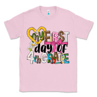 Bubblegum Pink my first day of 4th grade Classic Tee - NancyCooperArtShop