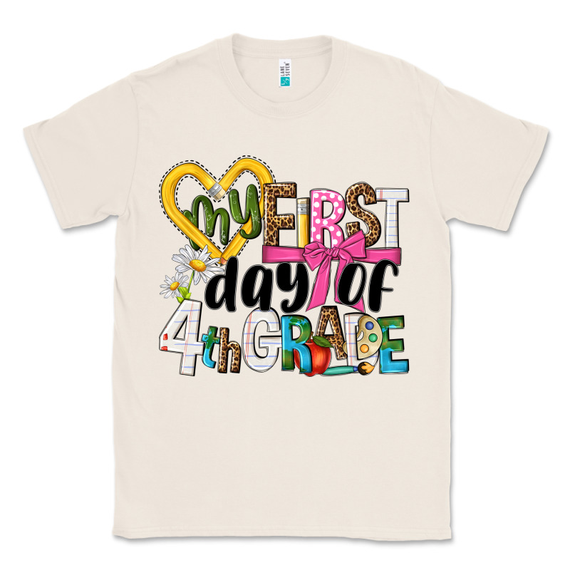 My First Day Of 4th Grade Classic Tee by NancyCooperArtShop | Teevron