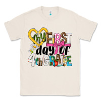 Natural my first day of 4th grade Classic Tee - NancyCooperArtShop