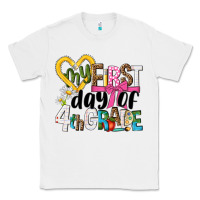 White my first day of 4th grade Classic Tee - NancyCooperArtShop