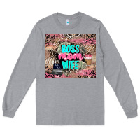 Heather Grey boss mom wife Long Sleeve Tee - LillyAllenDesigns