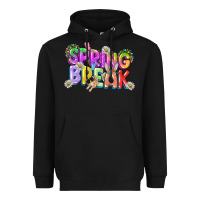 Black Spring break Easter Day Heavyweight Hoodie - CowGirlArtShop