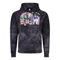 Cloud Black unicorn coffee cups Vintage Hoodie - NancyCooperArtShop
