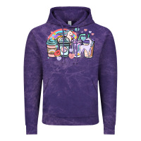 Cloud Purple unicorn coffee cups Vintage Hoodie - NancyCooperArtShop