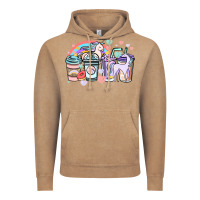 Vintage Coffee unicorn coffee cups Vintage Hoodie - NancyCooperArtShop