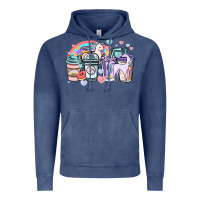 Vintage Denim unicorn coffee cups Vintage Hoodie - NancyCooperArtShop