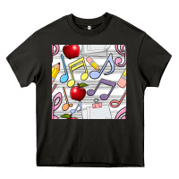 Asphalt music class seamless pattern Heavy Core Tee - BundleAndBundleShop