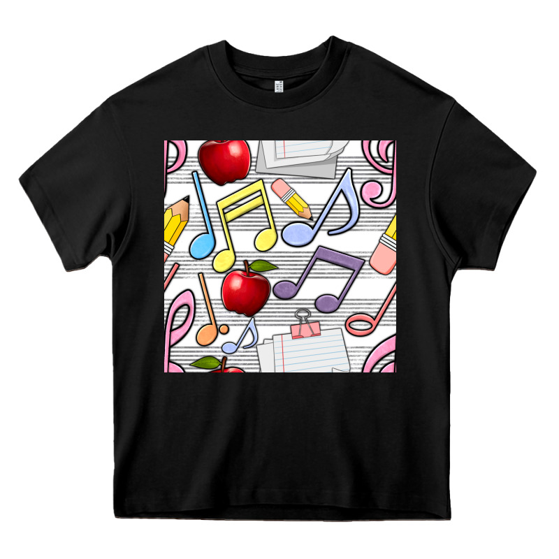 Music Class Seamless Pattern Heavy Core Tee by BundleAndBundleShop | Teevron