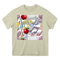 Mossy music class seamless pattern Heavy Core Tee - BundleAndBundleShop