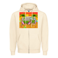 Sandshell summer caravan Zipper Hoodie - TumblerDesignByShophia