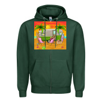 Sports Green summer caravan Zipper Hoodie - TumblerDesignByShophia