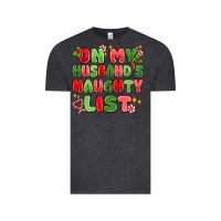 Vintage Black on my husband's naughty list Vintage Tee - MaliasSmallBusiness