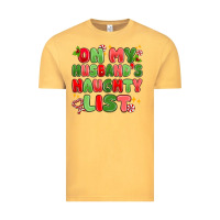 Vintage Mustard on my husband's naughty list Vintage Tee - MaliasSmallBusiness