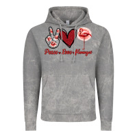 Cloud Rock Peace Love Flamingo Vintage Hoodie - Jasminsmagicworld